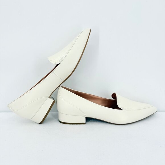 NWB Cole Haan Women's Vialetta Croc Pattern Ivory Leather Loafer Shoes Size 10B - Picture 3 of 12